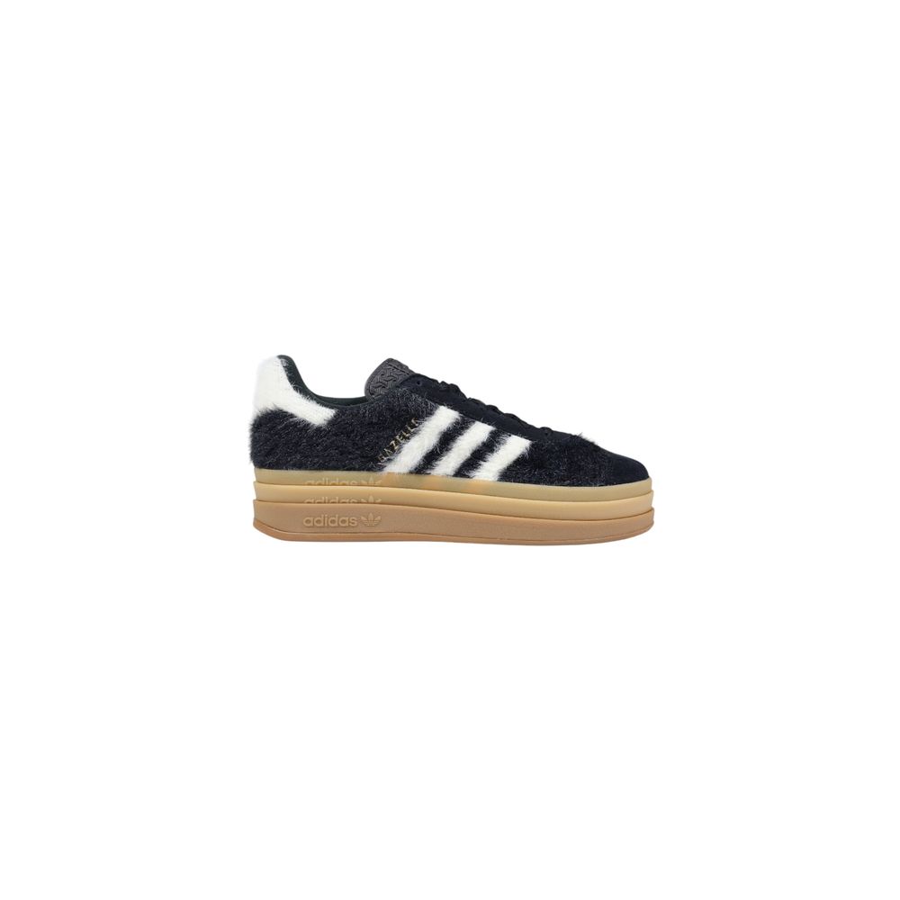 Adidas Originals Black Leather Platform Sneakers