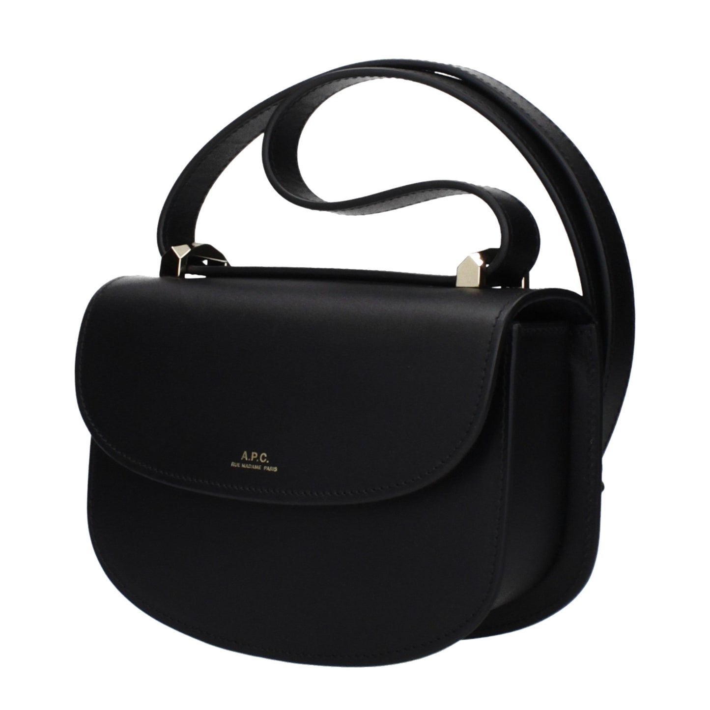 A.P.C. Black Leather Shoulder Bag