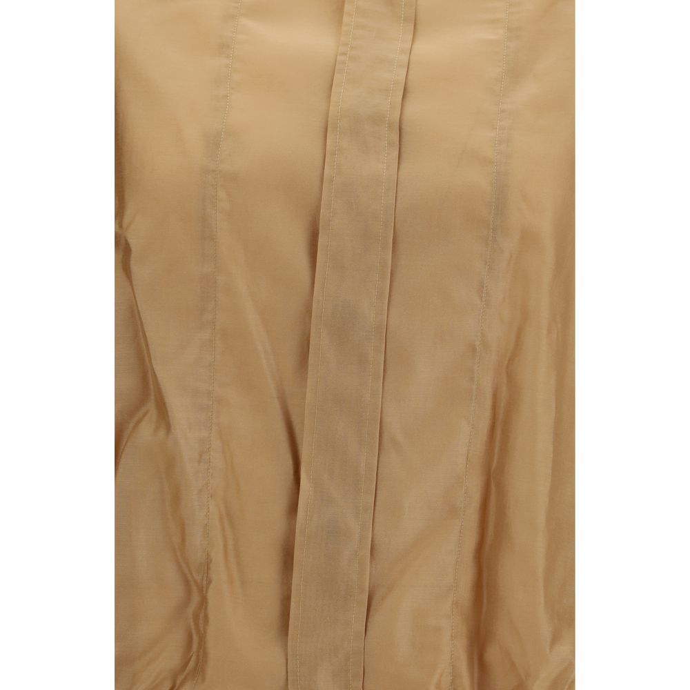 The Latest Beige Lycra Blouse