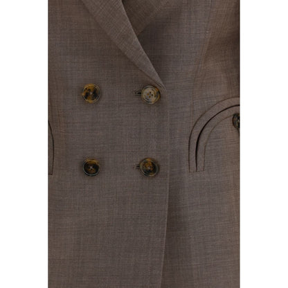 Blazé Milano Brown Wool Blazer