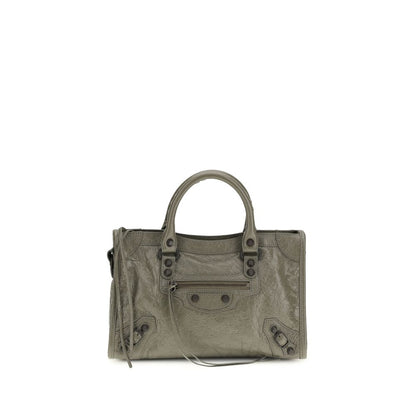 Balenciaga Gray Lamb Ovis Aries Aries Shoulder Bag