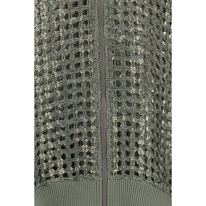 Brunello Cucinelli Bicolor Silk Bomber