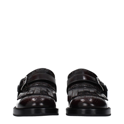 Church's Red Leather Slip-On Loafers
