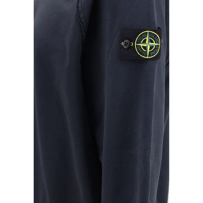 Stone Island Blue Cotton Sweatshirt