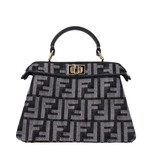 Fendi Black Fabric Handbag
