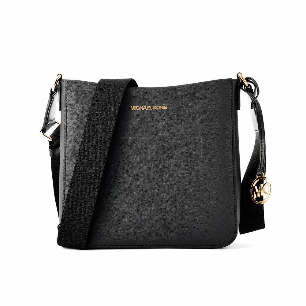 Michael Kors Black Canvas Crossbody Bag
