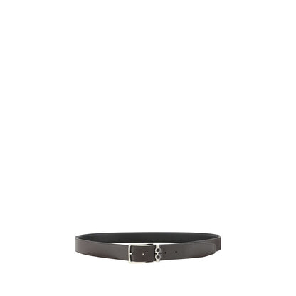 Ferragamo Black Leather Regular Belt