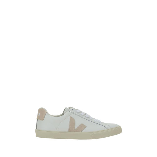Veja White Calf Leather Bos Taurus Low Top Sneakers