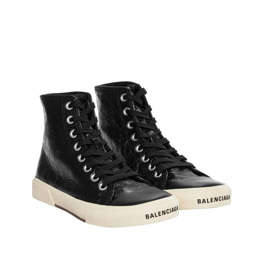 Balenciaga Black Calfskin High Top Sneakers