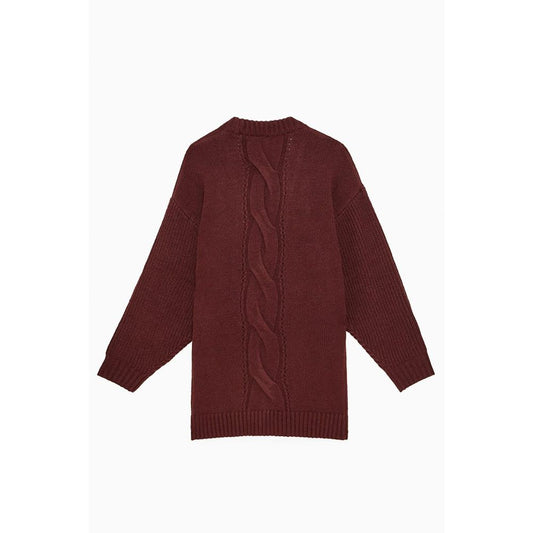 Patrizia Pepe Purple Marabou Cardigan