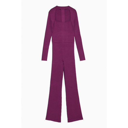 Patrizia Pepe Purple Viscose Jumpsuit
