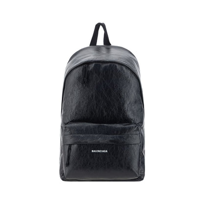 Balenciaga Black Calf Leather Bos Taurus Backpack