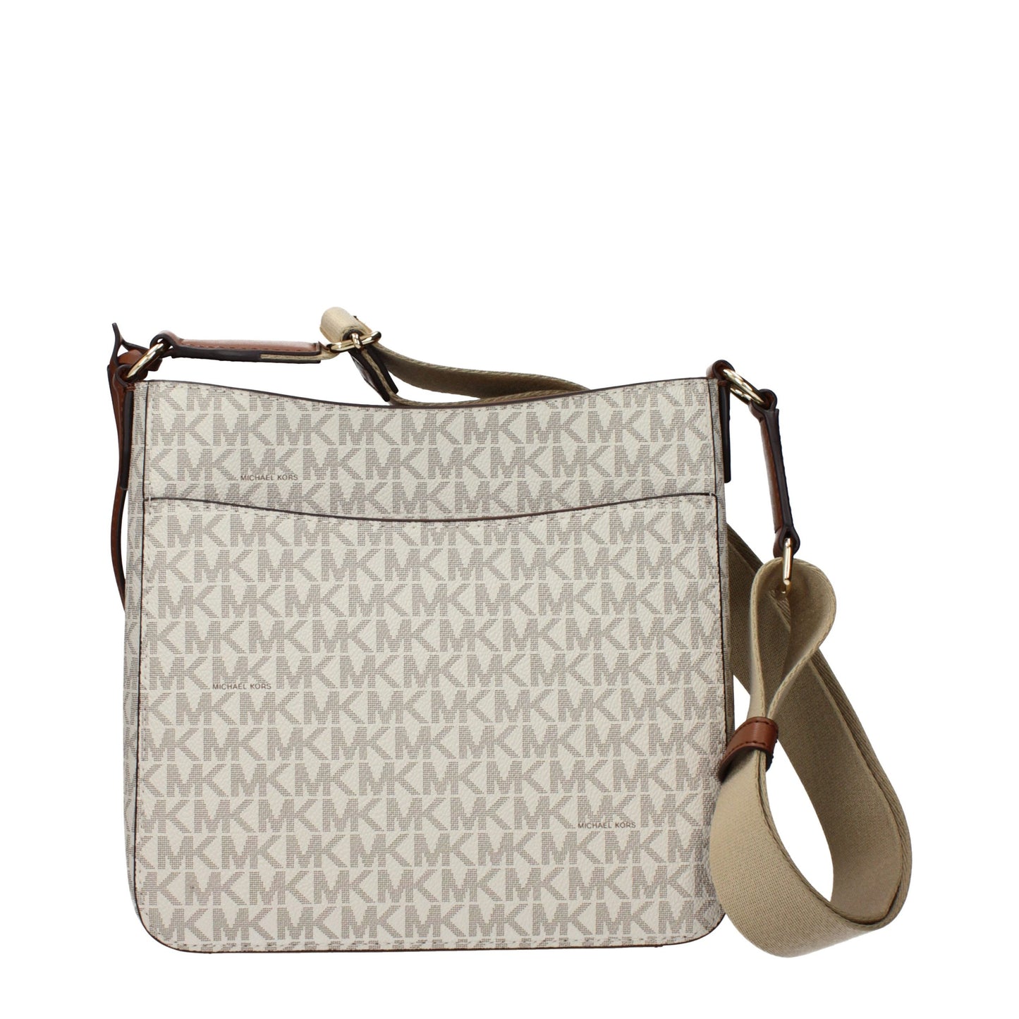 Michael Kors Beige Fabric Crossbody Bag