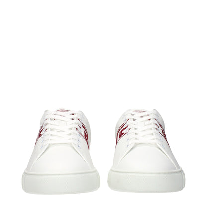 Versace White Leather Low Top Sneakers