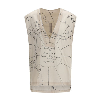 Rick Owens Beige Viscose Shirt