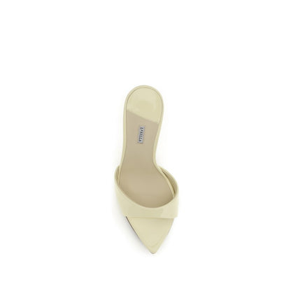 LE SILLA Bicolor Calf Leather Bos Taurus Stiletto Heel Sandals
