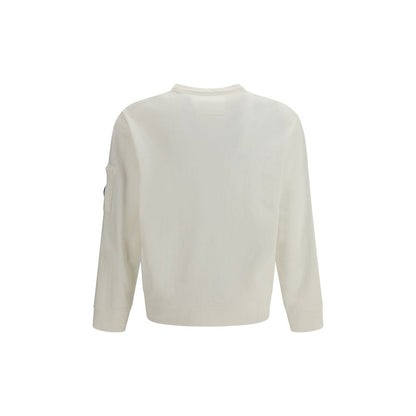 C.P. Company White Cotton Sweatshirt