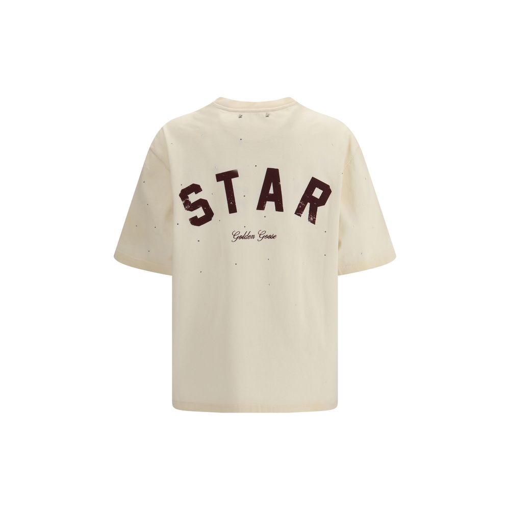 Golden Goose Beige Cotton T-Shirt