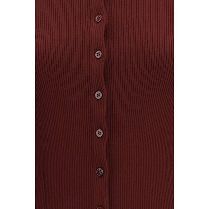 Max Mara Bordeaux Viscose Cardigan