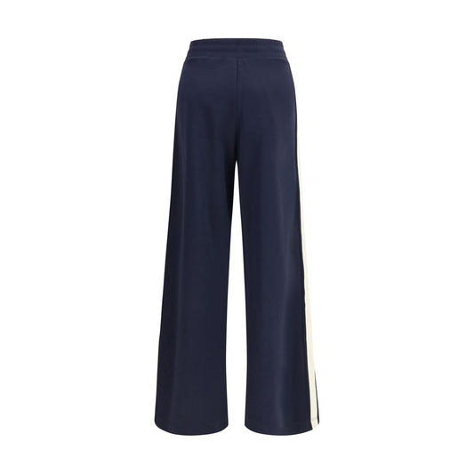 Max Mara Blue Cotton Casual Pants