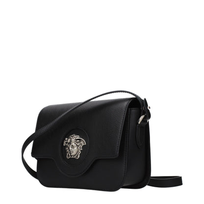 Versace Black Leather Crossbody Bag