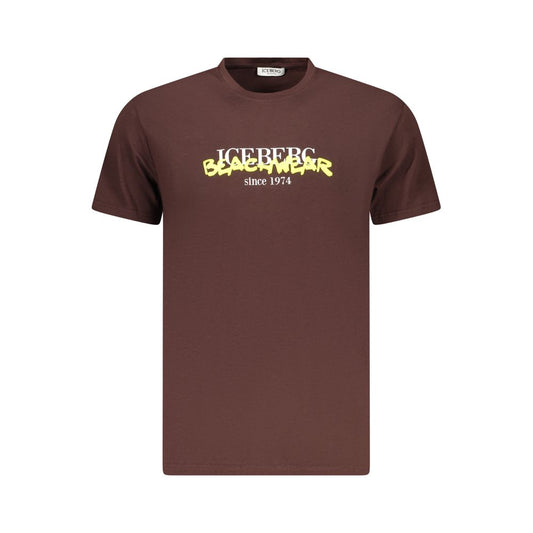 Iceberg Neon Cotton Men T-Shirt