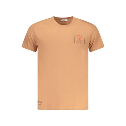 Iceberg Marrone Cotton Men T-Shirt