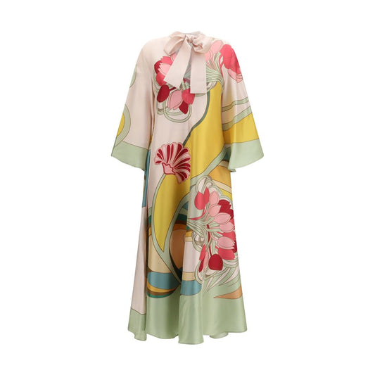 La Double J Multicolor Silk Casual Dress