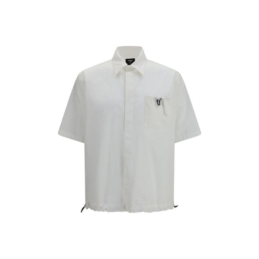 Fendi White Cotton Shortsleeve Shirt