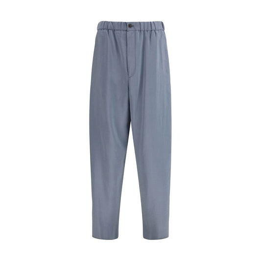 Giorgio Armani Gray Silk Casual Pants