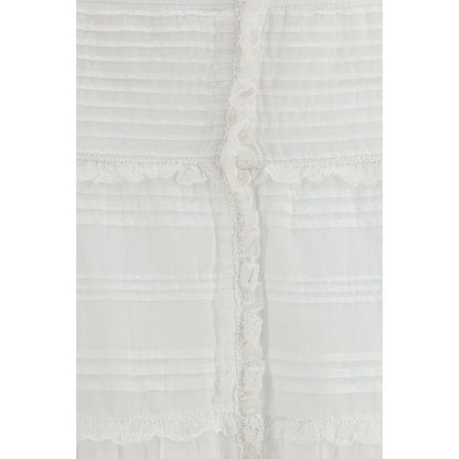Isabel Marant Étoile White Viscose Long Skirt