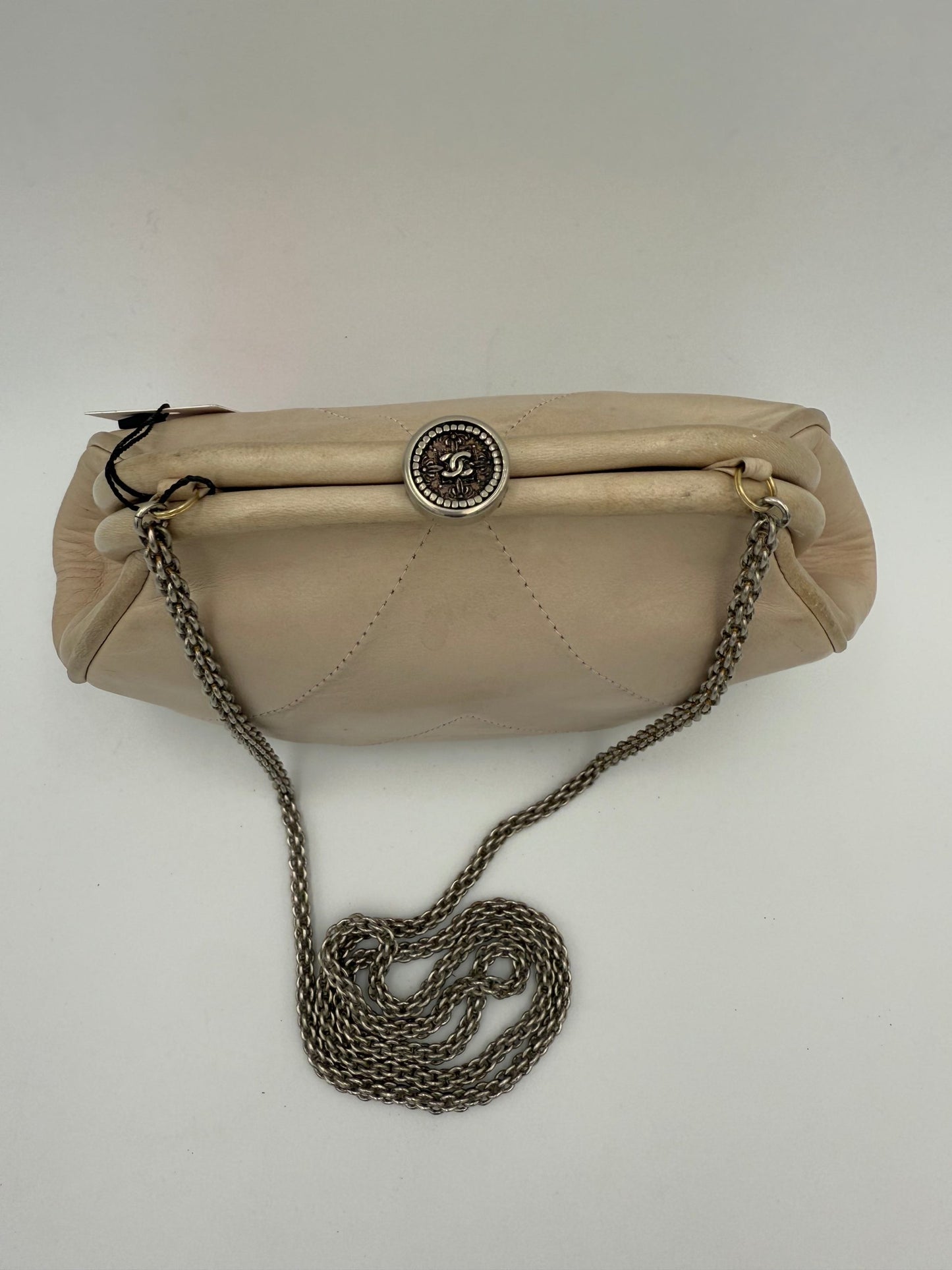 Chanel CHANEL Pochette with Hidden Chain Handbag