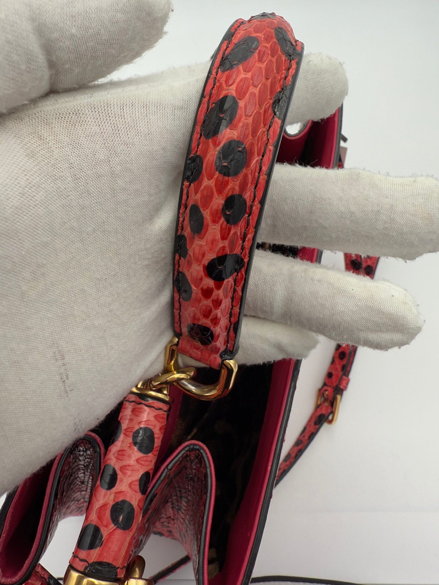 Dolce & Gabbana DOLCE & GABBANA Sicily in Reptile Skin Handbag