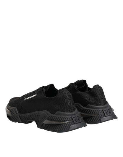 Dolce & Gabbana Black Airmaster Low Top Men Sneakers Shoes