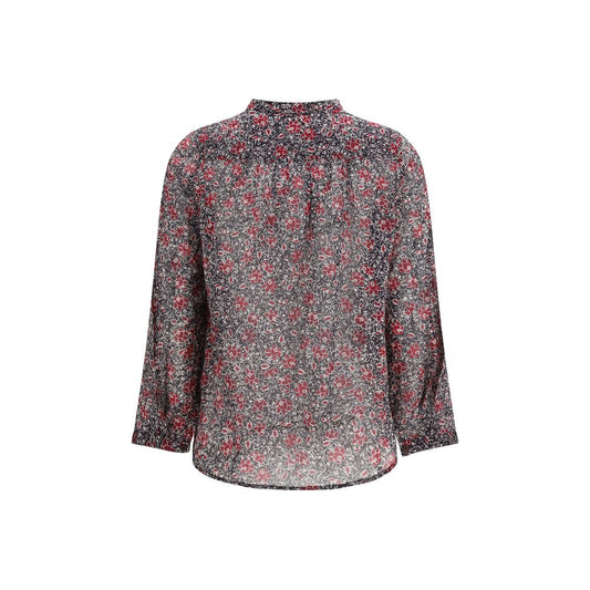 Isabel Marant Étoile Purple Cotton Pattern Shirt