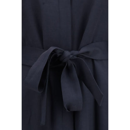 P.A.R.O.S.H. Blue Viscose Casual Dress