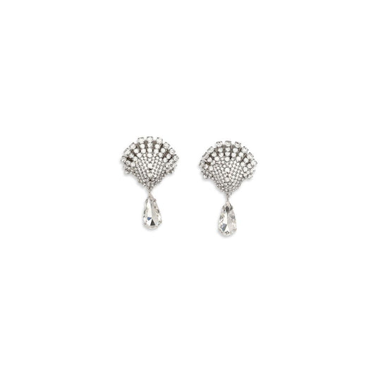 Alessandra Rich Silver Metal Earrings