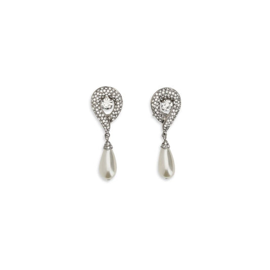 Alessandra Rich Silver Brass Earrings