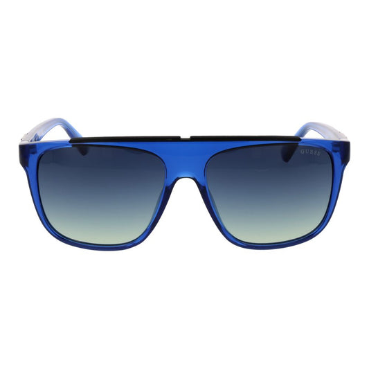 Guess Blue Stainless Steel Sunglasses