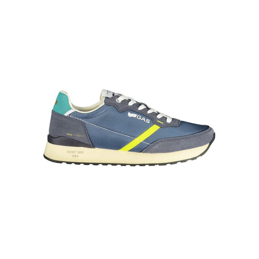 Gas Blue Polyester Men Sneaker
