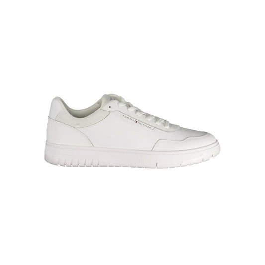 Tommy Hilfiger White Polyurethane Men Sneaker