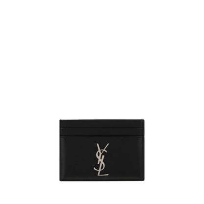 Saint Laurent Black Calf Leather Bos Taurus Wallet