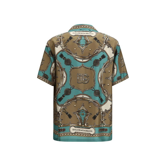 Dolce & Gabbana Multicolor Silk Pattern Shirt