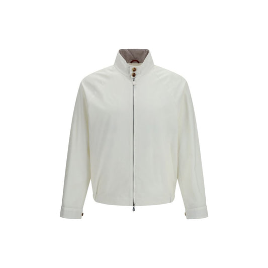Brunello Cucinelli White Cotton Full-Length Jacket