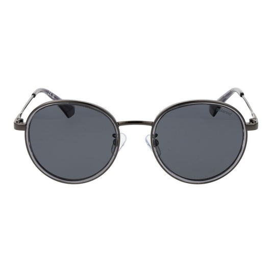 Polaroid Gray Stainless Steel Sunglasses