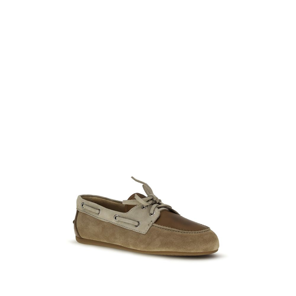 Miu Miu Multicolor Calf Leather Bos Taurus Slip-On Loafers