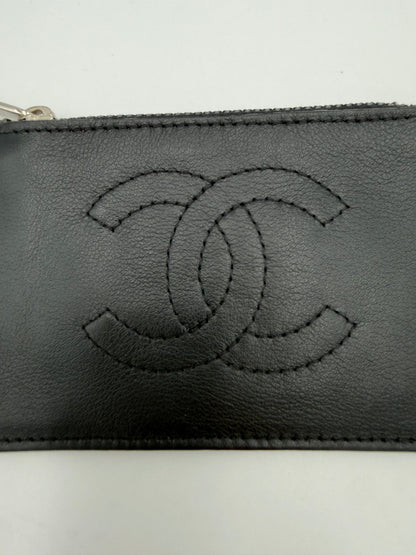 Chanel CHANEL Lamb Leather Coin Purse/Card Holder