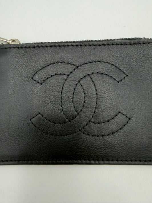 Chanel CHANEL Lamb Leather Coin Purse/Card Holder
