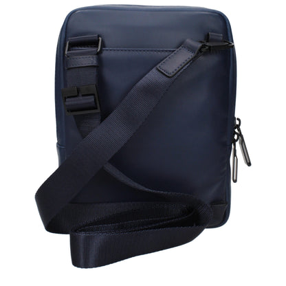 Piquadro Blue Leather Crossbody Bag