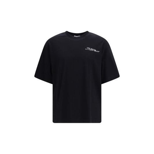 Off-White Black Cotton T-Shirt